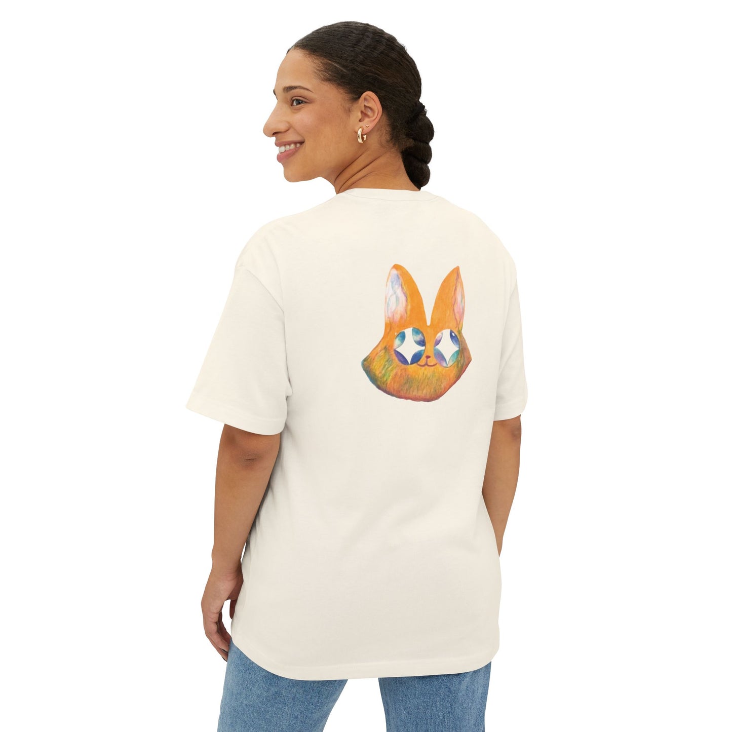 ‘ Fox ’ Unisex Boxy Tee