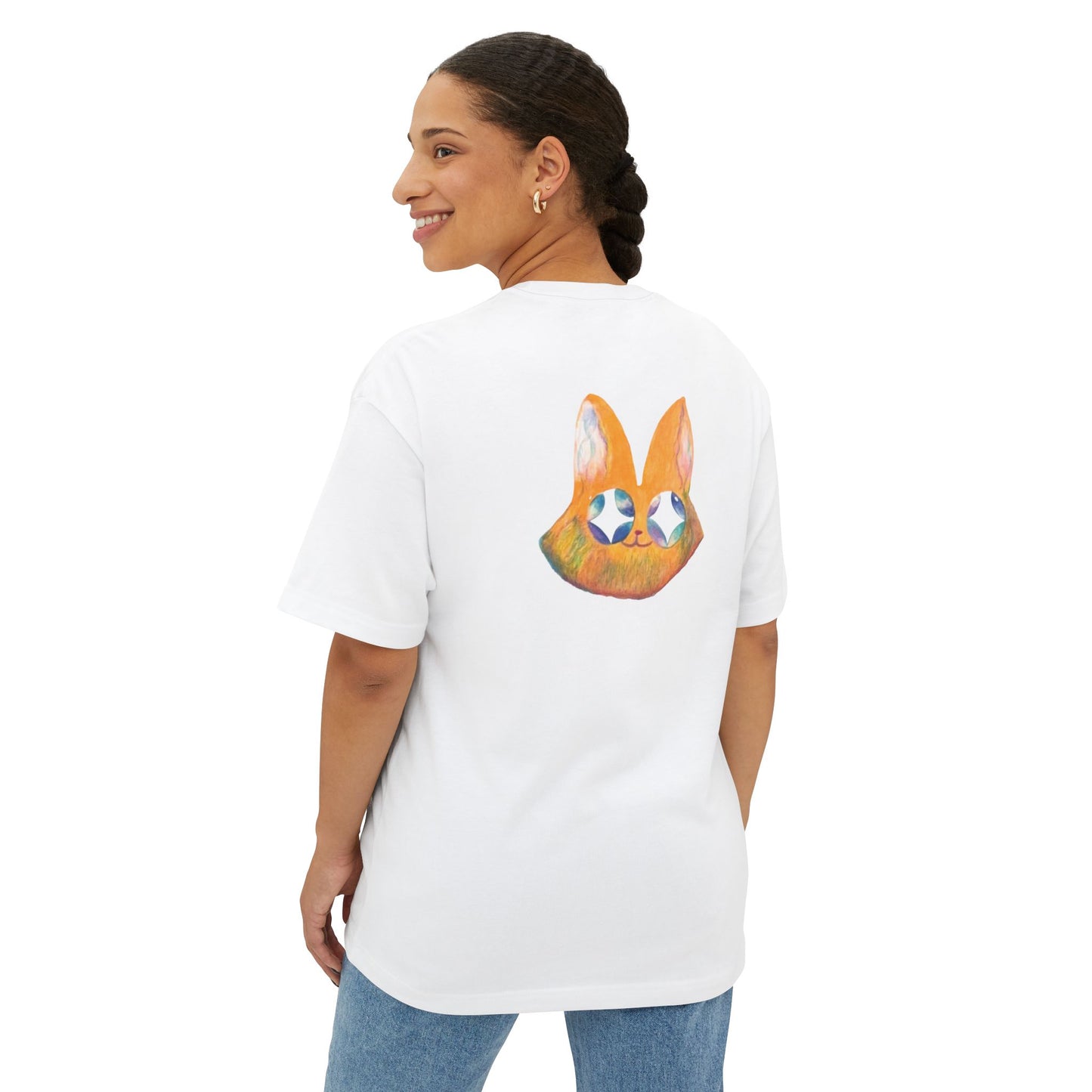 ‘ Fox ’ Unisex Boxy Tee