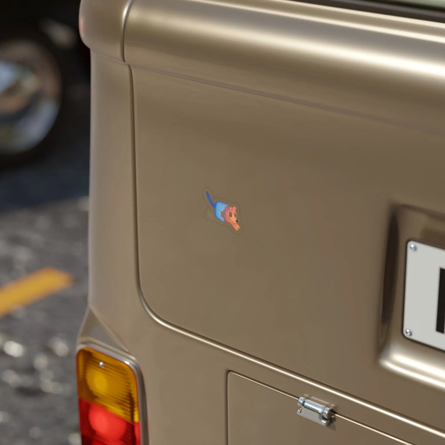 Tofu Transparent Outdoor Stickers Printify