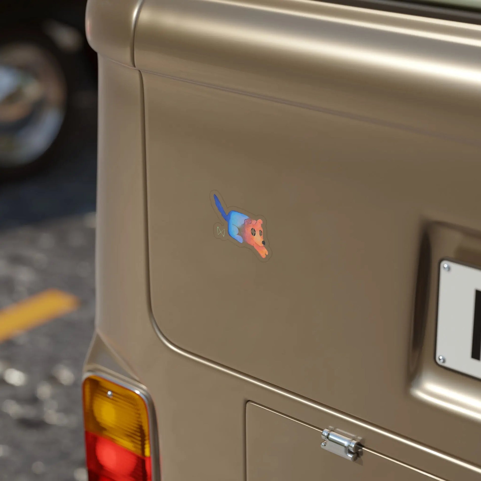 Tofu Transparent Outdoor Stickers Printify