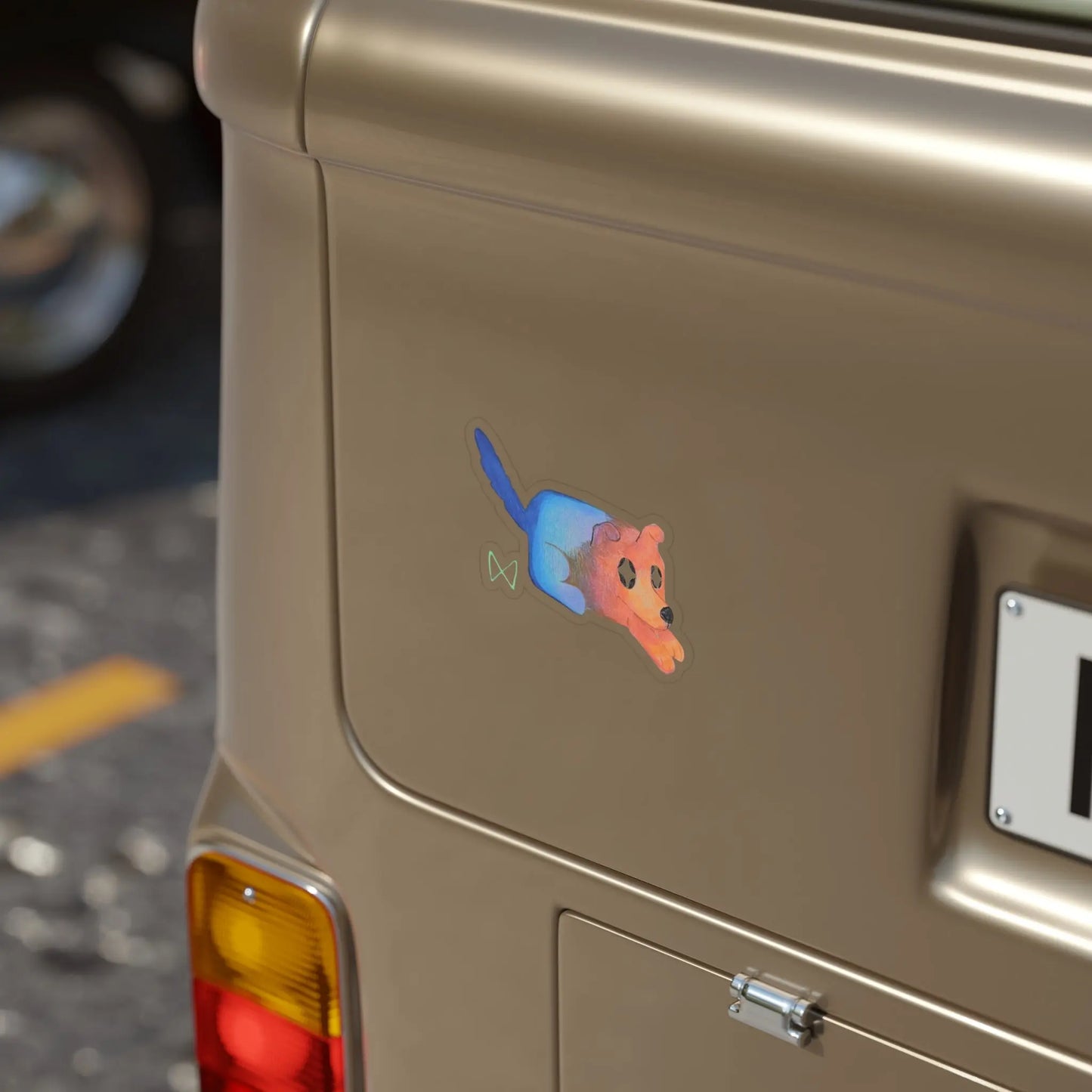 Tofu Transparent Outdoor Stickers Printify
