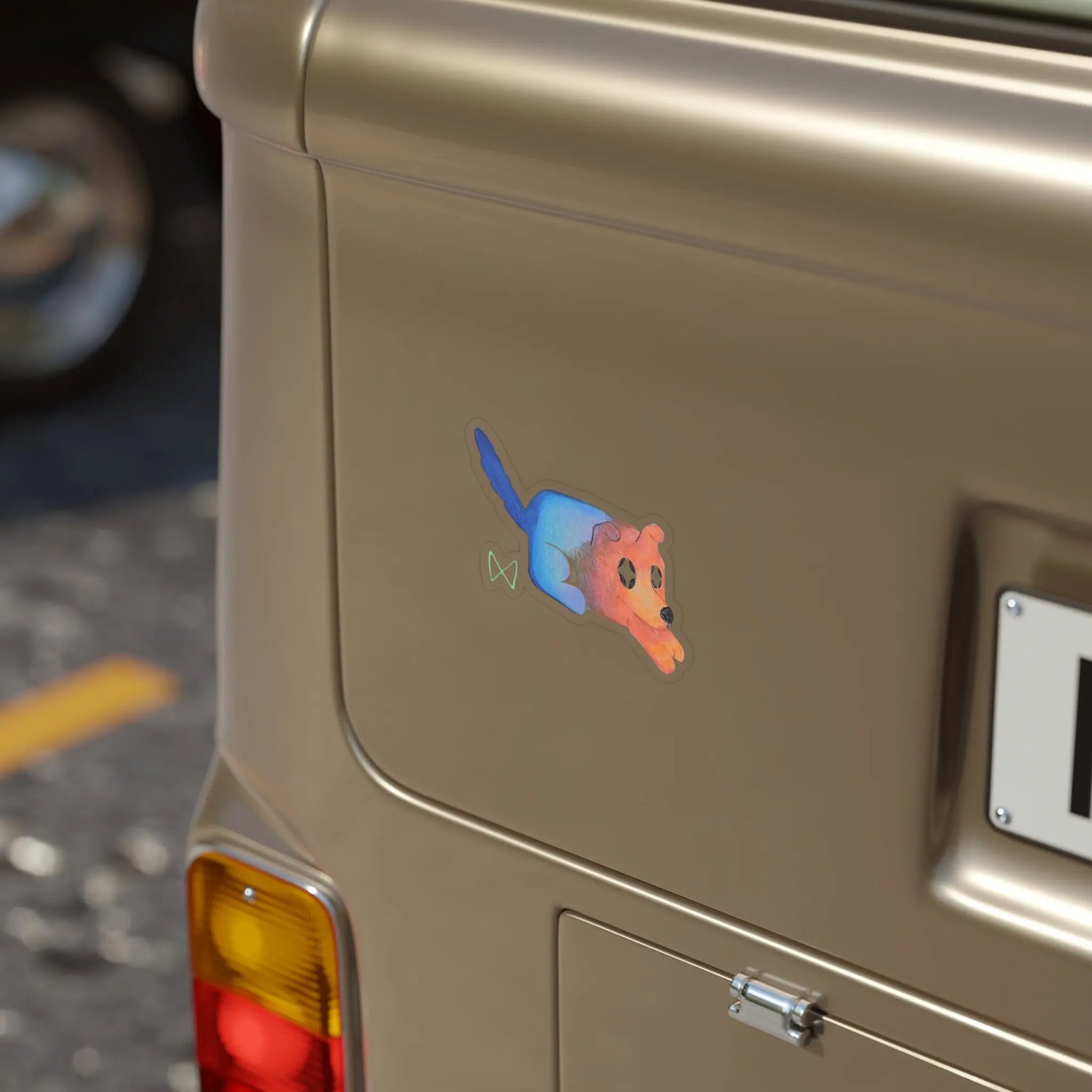 Tofu Transparent Outdoor Stickers Printify